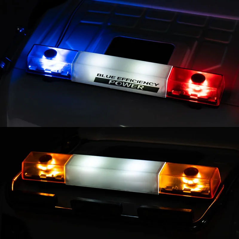 RC Truck LED 360° Rotating Warning Light Roof Light for 1/14 Tamiya SCAN... - $111.89