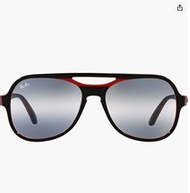 Ray-Ban RB4357 Powderhorn Aviator Sunglasses Red / Black - £197.81 GBP