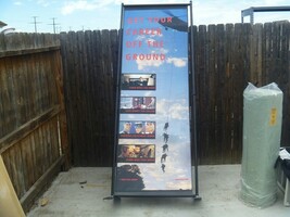 LOCAL PICKUP Recruitment Posters Stand for Recruiters 6.5&#39;stand W/ Posters - $338.85 MXN