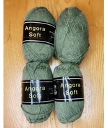 Angora Soft from Knit One, Crochet Too 571 Light Green 4 Skeins DL 05022... - $516.87 MXN