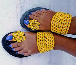 Modern women;Handmade modern woman maasai beaded sandals(single toe style) - £27.63 GBP