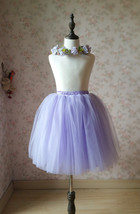 Flower Girl Tutu Skirts Light Purple Girl Skirts for Wedding image 1