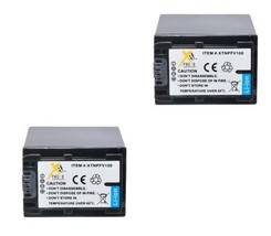 2X NP-FV100 Batteries For Sony DCR-SR58, DCR-SR68, DCR-SR78, DCR-SR88, FDR-AX53, - $29.69
