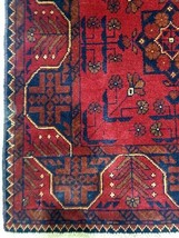 Red Khal Momadi Pak Quality Tribal Motif Authentic Handmade Rug 6x3 Rug - £346.30 GBP