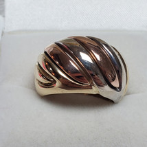 Authenticity Guarantee 
14K Tri-Color Dome Ring Made in Italy 11.0 grams... - £659.03 GBP