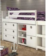 Alyssa Junior Loft Bed with Dressers - $880.11