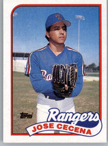 1989 Topps 683 Jose Cecena Rookie Texas Rangers - £0.77 GBP