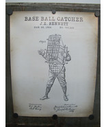 Quality Reproduction Of Original Baseball Catchers Patent Print 20&quot; x 16&quot; - £19.46 GBP