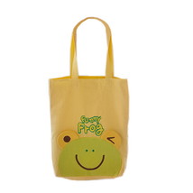 [Funny Frog] Embroidered Applique Kids Fabric Art Kids Tote Bag / Shopper Bag... - £18.62 GBP