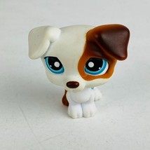 LPS Littlest Pet Shop White Brown Patch Eyed Jack Russell Dog #151 Figure Toy - £12.41 GBP