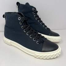 Guiseppe Zanotti Men’s Blabber Hi Top Fashion Sneaker Sz 43 / 10 Blue Ca... - $98.95