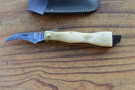 vintage damascus custom made mushroom knife From The Eagle Collection A5084 - £39.68 GBP