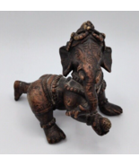 Vintage Bronze Crawling Baby Bal Ganesha Hindu Elephant Head God of begi... - £29.20 GBP