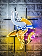 New Minnesota Vikings Neon Sign 20&quot; with HD Vivid Printing Technology - $163.99