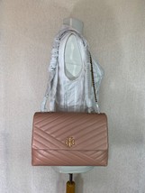 NEW Tory Burch Meadowsweet/Rolled Gold Kira Chevron Shoulder Bag $548 - £430.92 GBP