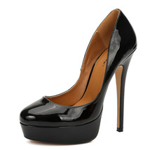 Sexy High Heels Shoes Women Large Size 45 48 Black Red Women&#39;s Heels Platform Ro - £78.25 GBP