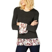 Vince Camuto Women&#39;s Floral Layered Look Pullover Top, Size XXS - £17.51 GBP