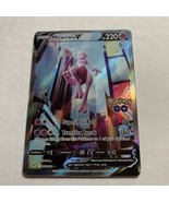 Pokémon TCG Mewtwo V (Full Art) Pokemon GO 072/078 Holo Ultra Rare Alt Art - £23.50 GBP