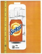 Coke Chameleon Size Sunkist Orange 12 oz CAN Soda Vending Machine Flavor Strip - £2.40 GBP