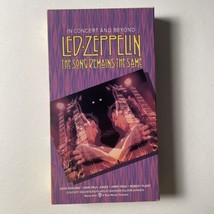 LED ZEPPELIN THE SONG REMAINS THE SAME IN CONCERT AND BEYOND VHS VIDEO TAPE - £6.56 GBP