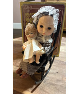 Vintage Wind-up Toy Musical Granny Doll With Grandchild in Rocking Chair... - $32.38