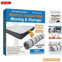 King/Cal-King Vacuum Seal Mattress Storage Bag with Straps - Effortless ... - $57.37