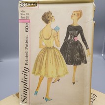 UNCUT Vintage Sewing PATTERN Simplicity 3219, Junior and Misses 1959 Dress and C - £29.52 GBP