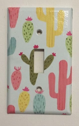 Cactus Light Switch Plate Cover lighting home Wall decor Nursery Room Gift - $10.49