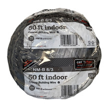 Cerrowire 50 ft. 8/3 Black Stranded CerroMax SLiPWire Copper NM-B Wire 147-4003B - $154.26