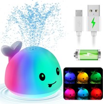 2024 Upgraded Baby Bath Toys, Rechargeable Light Up Bath Toys For Kids 1-3, - $29.99