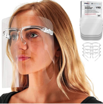 Safety Face Shields with All Clear Glasses Frames ( Pack of 10 ) - £6.75 GBP
