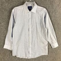 Stafford Button Up Shirt Men&#39;s 16.5 Travel Broadcloth Cotton Blend 32-33 - $255.71 MXN