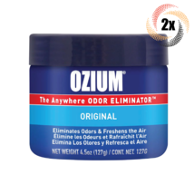 2x Jars Ozium Original Odor Eliminator Air Freshener Gel | 4.5oz | Fast ... - £18.44 GBP