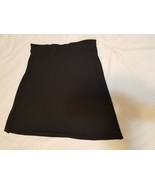 GAP Short Foldover Circle Skirt Sz M Black Rayon Pull On - $330.58 MXN