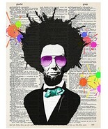 Art N Wordz Ray Ban Lincoln Splash Upcycled Dictionary Sheet Pop Art Wal... - €21,30 EUR