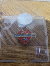 Barcelona 92 Olympics 1992 Enamel Pin Badge Gymnastics Cycling Hurdles V... - $8.87