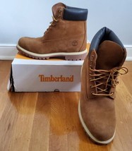 Timberland Premium 6 In Dark Wheat Nubuck  Boots TB 072066 EBL Men&#39;s Size 11.5 - £102.65 GBP