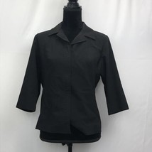 Tempted Women&#39;s Fashionable Solid Black Button Jacket, size L Large - £18.71 GBP