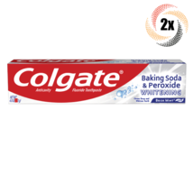 2x Packs Colgate Baking Soda &amp; Peroxide Whitening Brisk Mint Toothpaste | 4oz - £8.81 GBP