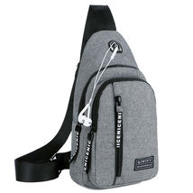 1 pcs gray cross shoulder men travel sling bag thumb200