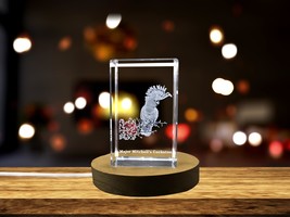 LED Base included | Vivacious Crystal Major Mitchell&#39;s Cockatoo Sculpture - $484.05 MXN+