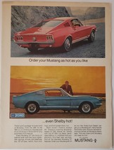 Ford Mustang Vintage Magazine Advertisement 1967 - £13.23 GBP