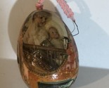 Vintage Decorative Egg Christmas Ornament Holiday Decoration  XM1 - £10.11 GBP