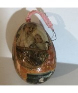 Vintage Decorative Egg Christmas Ornament Holiday Decoration  XM1 - £10.13 GBP