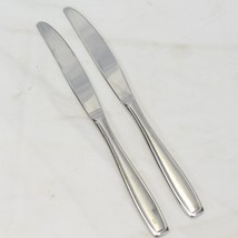 Oneida Satin Bristol Everdale Dinner Knives 9-3/8&quot; Stainless Lot of 2 - $6.85