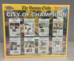 City of Champions Boston Globe 550 Piece Puzzle White Mountain Puzzles N... - $23.33