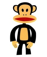 2X4&quot; Paul Frank IRON On TRANSFER Heat Vinyl monkey red lips standing gli... - $7.74 CAD