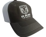 NEW DODGE RAM TRUCKS GRAY TRUCKER CAP HAT ADULT SIZE ONE SIZE CURVED SNA... - $17.72