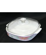 Corning Ware Peach Floral A10B 2-1/2 Liter Covered Casserole - $24.76 CAD