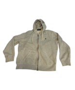 Ralph Lauren Hooded Sweat Jacket L Gray full zip fleece thermal hood - €36,99 EUR